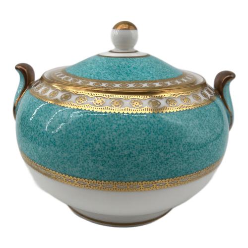 Wedgwood (ウェッジウッド) シュガーポット 黒壺 ユーランダー・パウダーターコイズ