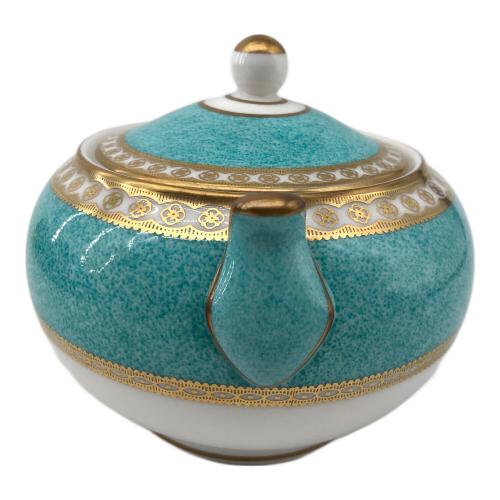 Wedgwood (ウェッジウッド) シュガーポット 黒壺 ユーランダー・パウダーターコイズ