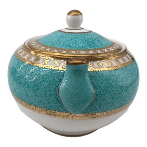 Wedgwood (ウェッジウッド) シュガーポット 黒壺 ユーランダー・パウダーターコイズ