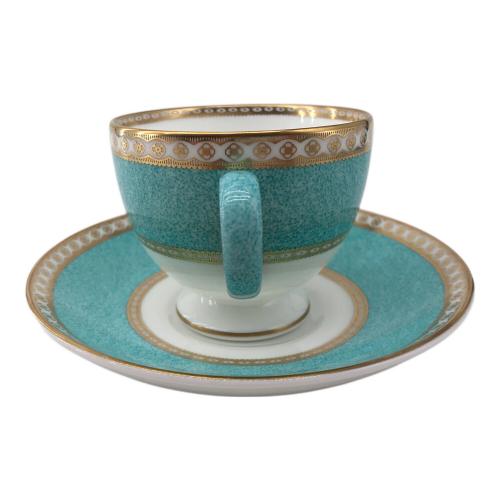 Wedgwood (ウェッジウッド) カップ&ソーサー 黒壺 ユーランダー・パウダーターコイズ
