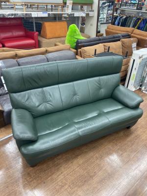 大塚家具 (オオツカカグ) 3人掛けソファー グリーン ノーヴァ
