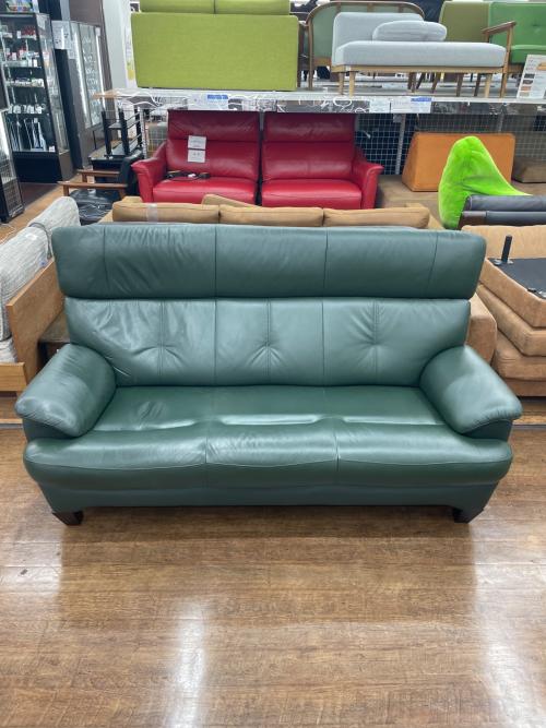 大塚家具 (オオツカカグ) 3人掛けソファー グリーン ノーヴァ