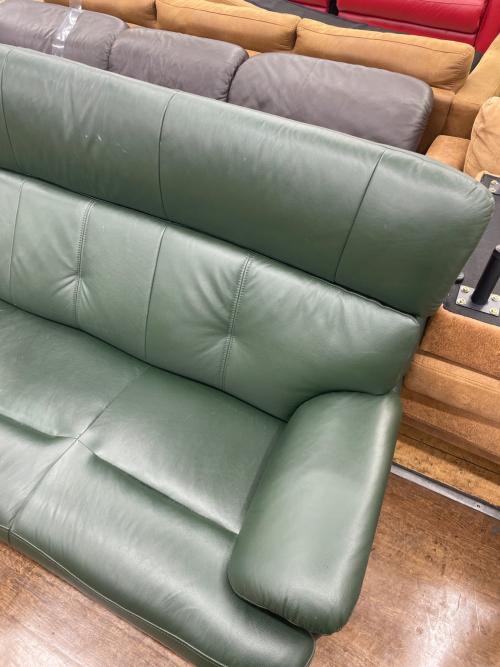 大塚家具 (オオツカカグ) 3人掛けソファー グリーン ノーヴァ
