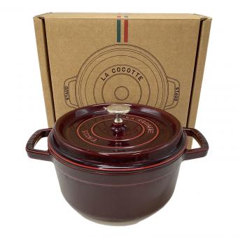 Staub (ストウブ) 両手鍋 LACOCOTTE SIZE 22cm ワインレッド