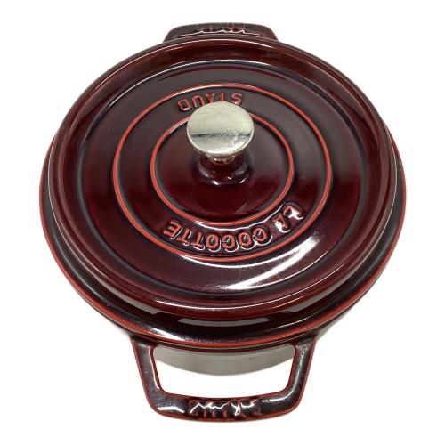 Staub (ストウブ) 両手鍋 LACOCOTTE SIZE 22cm ワインレッド