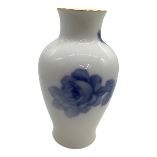 大倉陶園 (オオクラトウエン) 花瓶 ブルーローズ 箱付