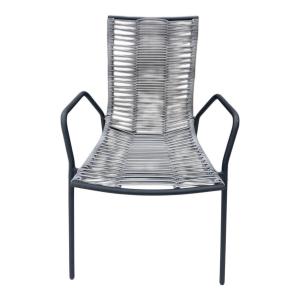 BoConcept (ボーコンセプト) ガーデンチェア ブラック×グレー ELBA