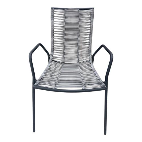 BoConcept (ボーコンセプト) ガーデンチェア ブラック×グレー ELBA