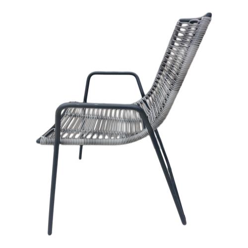 BoConcept (ボーコンセプト) ガーデンチェア ブラック×グレー ELBA