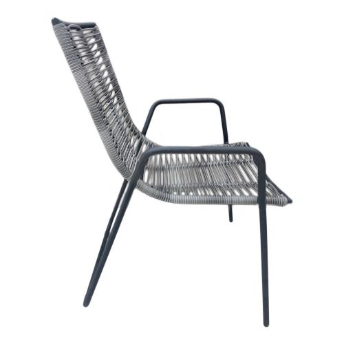 BoConcept (ボーコンセプト) ガーデンチェア ブラック×グレー ELBA
