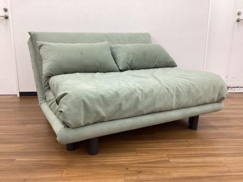 ligne roset (リーンロゼ) ソファーベッド MULTY クッション付 幅:約130㎝ グリーン