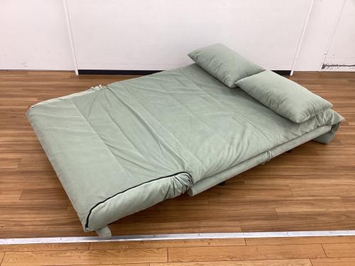 ligne roset (リーンロゼ) ソファーベッド MULTY クッション付 幅:約130㎝ グリーン