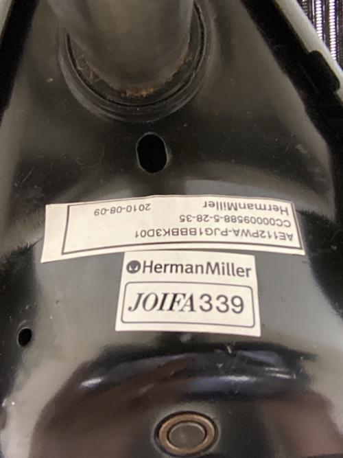 Herman Miller (ハーマンミラー) ワークチェアー AE112PWA-PJG1BBBK3D01 ブラック アーロンチェア