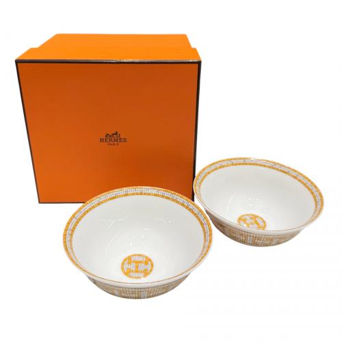 HERMES (エルメス) ボウル モザイク ヴァンキャトル 2Pセット