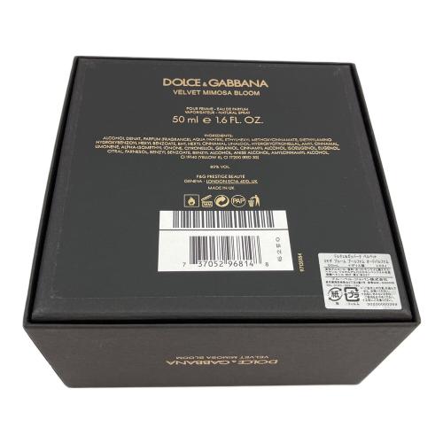 DOLCE & GABBANA (ドルチェ＆ガッバーナ) オードパルファム 50ml 残量80%-99% ベルベット ミモザ プルーム プールファム