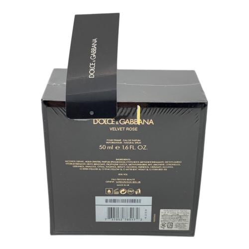 DOLCE & GABBANA (ドルチェ＆ガッバーナ) オードパルファム 50ml 残量80%-99% ベルベットローズプールファム