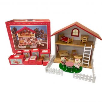 サンリオ　セキグチ　ハローキティのおうち+家具+人形2体セット　1986年