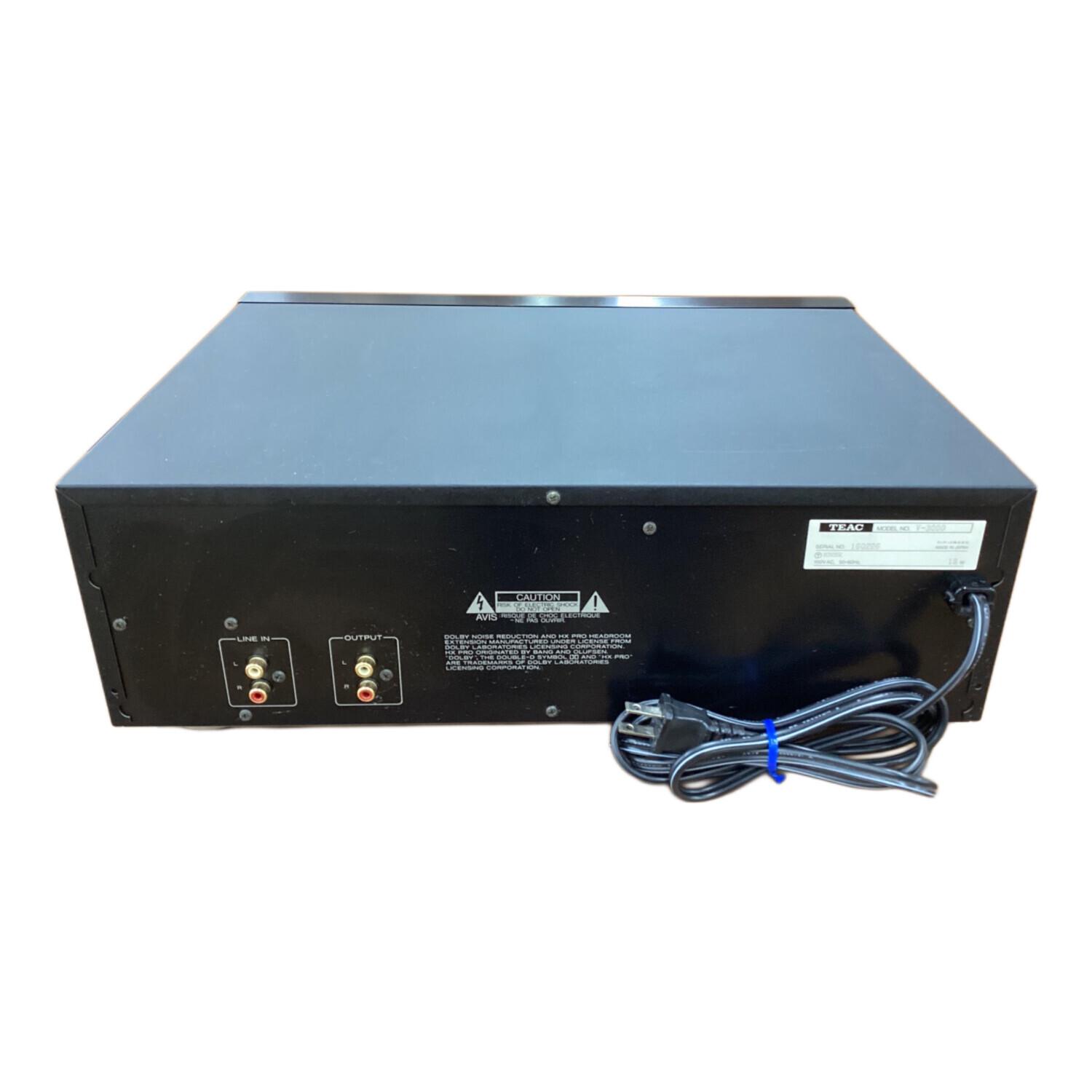 【動作確認済・双声道再生OK】TEAC V-3000 3ヘッド カセットデッキ TEAC (ティアック) カセットデッキ V-3000｜トレファクONLINE