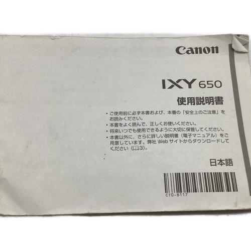 CANON (キヤノン) コンパクトデジタルカメラ IXY650 動作確認済み