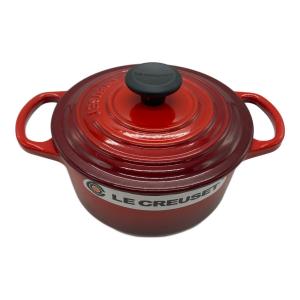LE CREUSET (ルクルーゼ) ホーロー鍋 16cm レッド ココット・ロンド