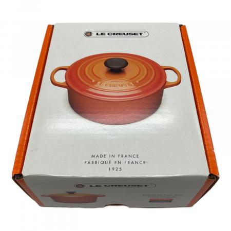LE CREUSET (ルクルーゼ) ホーロー鍋 16cm レッド ココット・ロンド