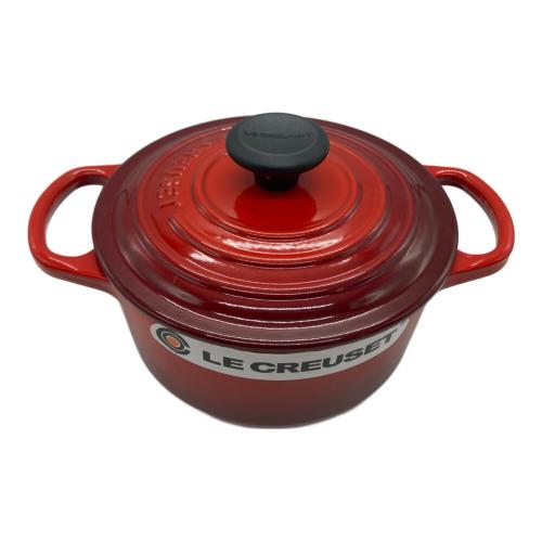 LE CREUSET (ルクルーゼ) ホーロー鍋 16cm レッド ココット・ロンド