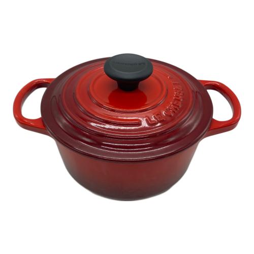 LE CREUSET (ルクルーゼ) ホーロー鍋 16cm レッド ココット・ロンド