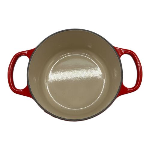 LE CREUSET (ルクルーゼ) ホーロー鍋 16cm レッド ココット・ロンド