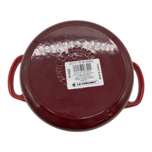 LE CREUSET (ルクルーゼ) ホーロー鍋 16cm レッド ココット・ロンド
