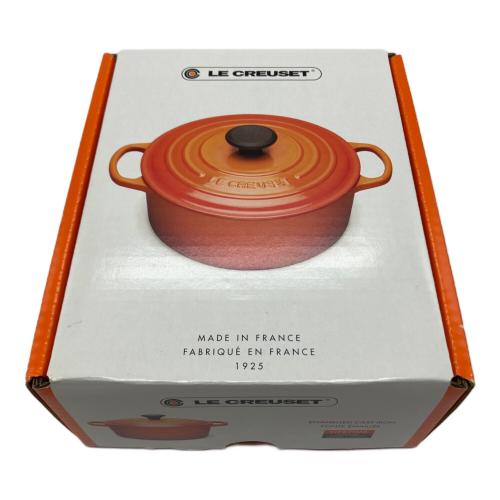 LE CREUSET (ルクルーゼ) ホーロー鍋 16cm レッド ココット・ロンド