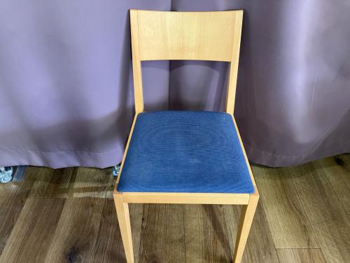 arflex (アルフレックス) ダイニング5点セット 幅:約120㎝ テーブル：ナチュラル チェア：ネイビー×ナチュラル NEWSTATION ナチュラル×ネイビー メンテ済み NEWSTATION 幅:約120㎝