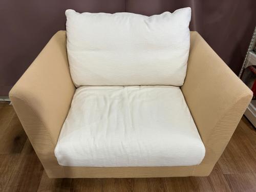 arflex (アルフレックス) 1人掛けソファー 幅:約100㎝ ベージュ×ホワイト a-sofa