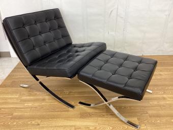 バルセロナチェア ラウンジチェアー リプロダクト品 ブラック