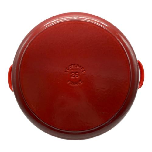 LE CREUSET (ルクルーゼ) 両手鍋 レッド