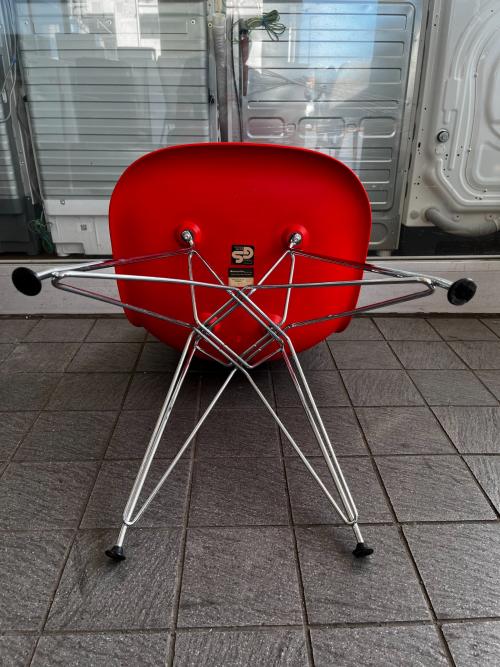 Herman Miller (ハーマンミラー) サイドシェルチェア GS刻印 ロッドワイヤーベース オレンジ