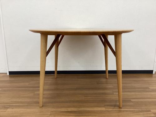 日進木工 (ニッシンモッコウ) ダイニング3点セット WHITE WOOD 幅:約110㎝