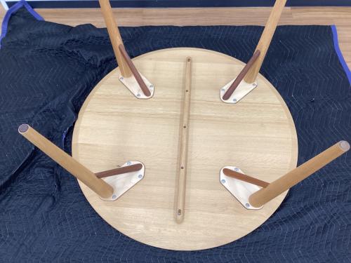 日進木工 (ニッシンモッコウ) ダイニング3点セット WHITE WOOD 幅:約110㎝