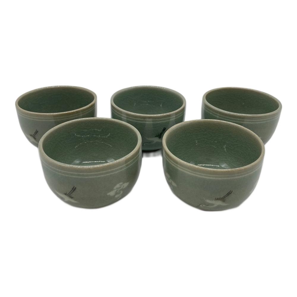 柳海剛　夫婦湯呑みとぐい呑5つセット 柳海剛 夫婦湯呑みとぐい呑5つセット 柳海剛 夫婦湯呑みとぐい呑5つセット