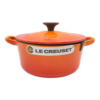 LE CREUSET (ルクルーゼ) ココットロンド オレンジ 18cm