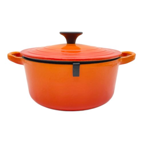 LE CREUSET (ルクルーゼ) ココットロンド オレンジ 18cm