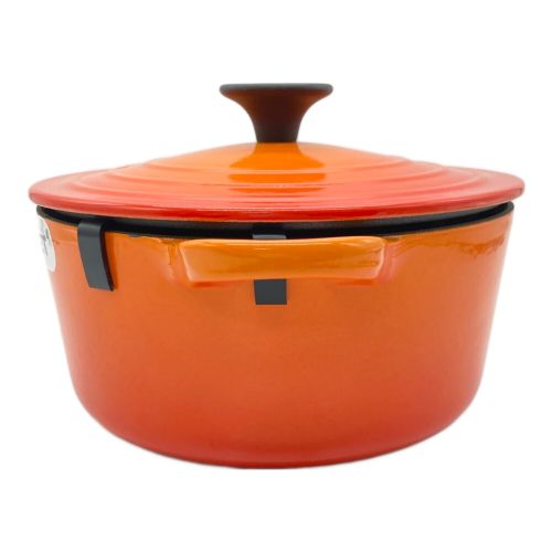 LE CREUSET (ルクルーゼ) ココットロンド オレンジ 18cm