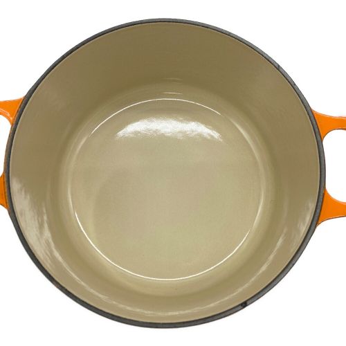 LE CREUSET (ルクルーゼ) ココットロンド オレンジ 18cm