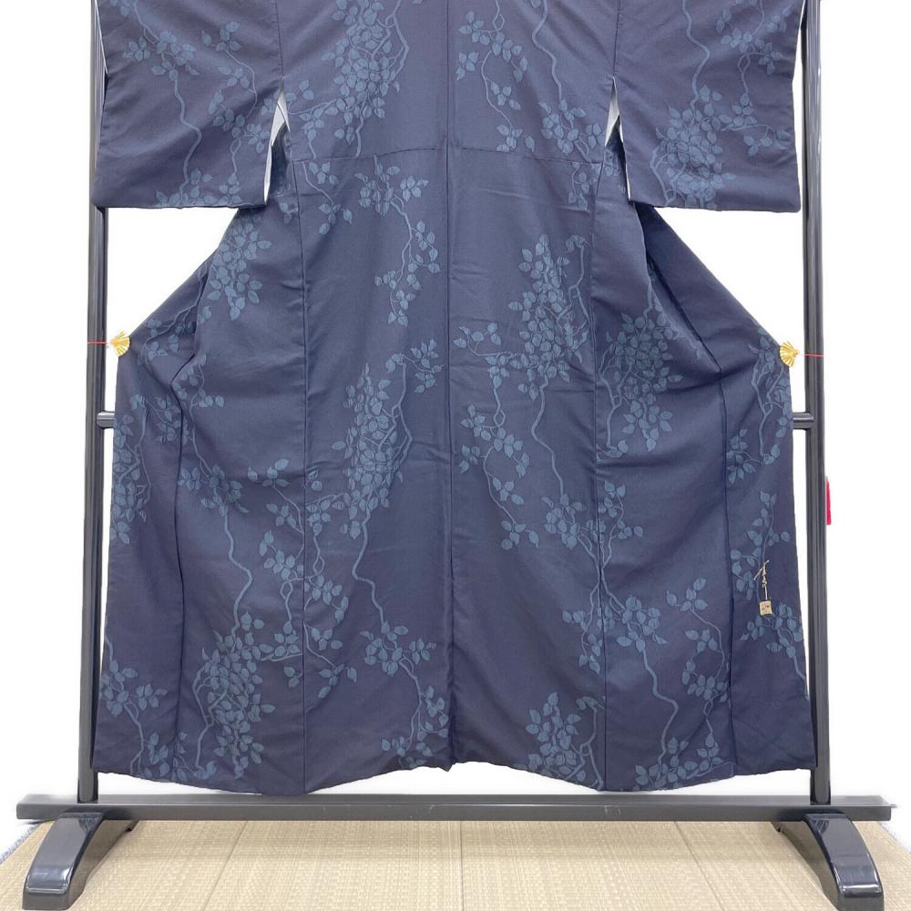 斉藤上太郎 小紋 袷 Mサイズ 落款有 JOTARO SAITO 紺色 和装