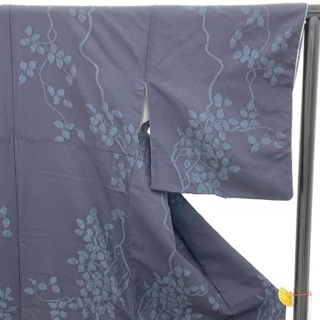 斉藤上太郎 小紋 袷 Mサイズ 落款有 JOTARO SAITO 紺色 和装