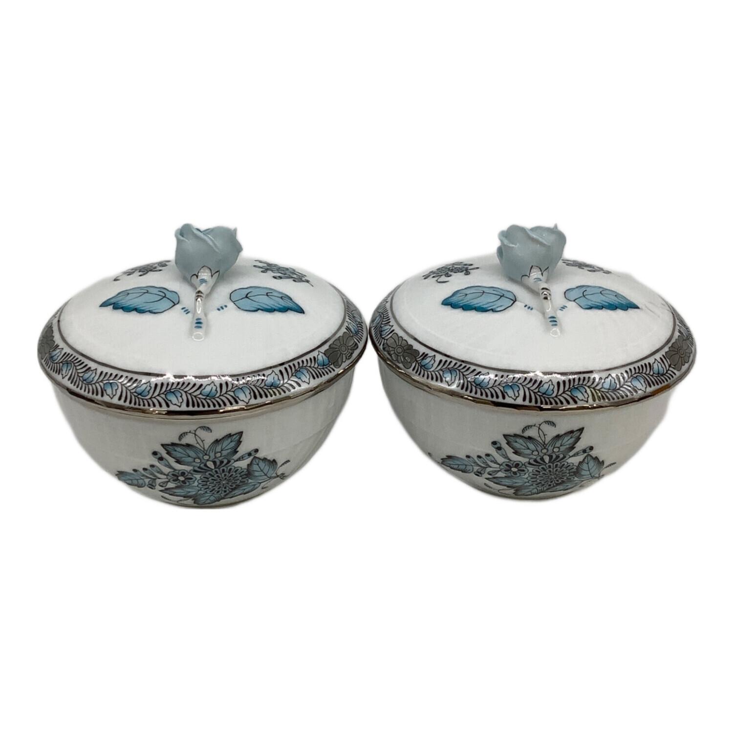 Herend (ヘレンド) シュガーポットセット アポニー・ターコイズ