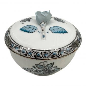 Herend (ヘレンド) シュガーポットセット アポニー・ターコイズ・プラチナ