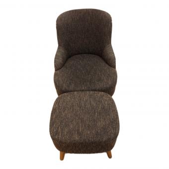 UNICO (ウニコ) オットマン付きソファー ブラウン SOPHIE