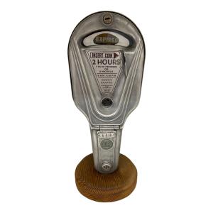 ヴィンテージパーキングメーター 【動作保証無】※インテリア評価・鍵欠品