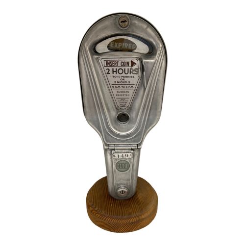 ヴィンテージパーキングメーター 【動作保証無】※インテリア評価・鍵欠品