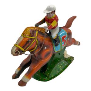 ぜんまいブリキ競馬おもちゃ